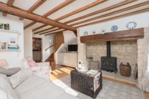 Lounge of Rental Holiday Cottage in Bath