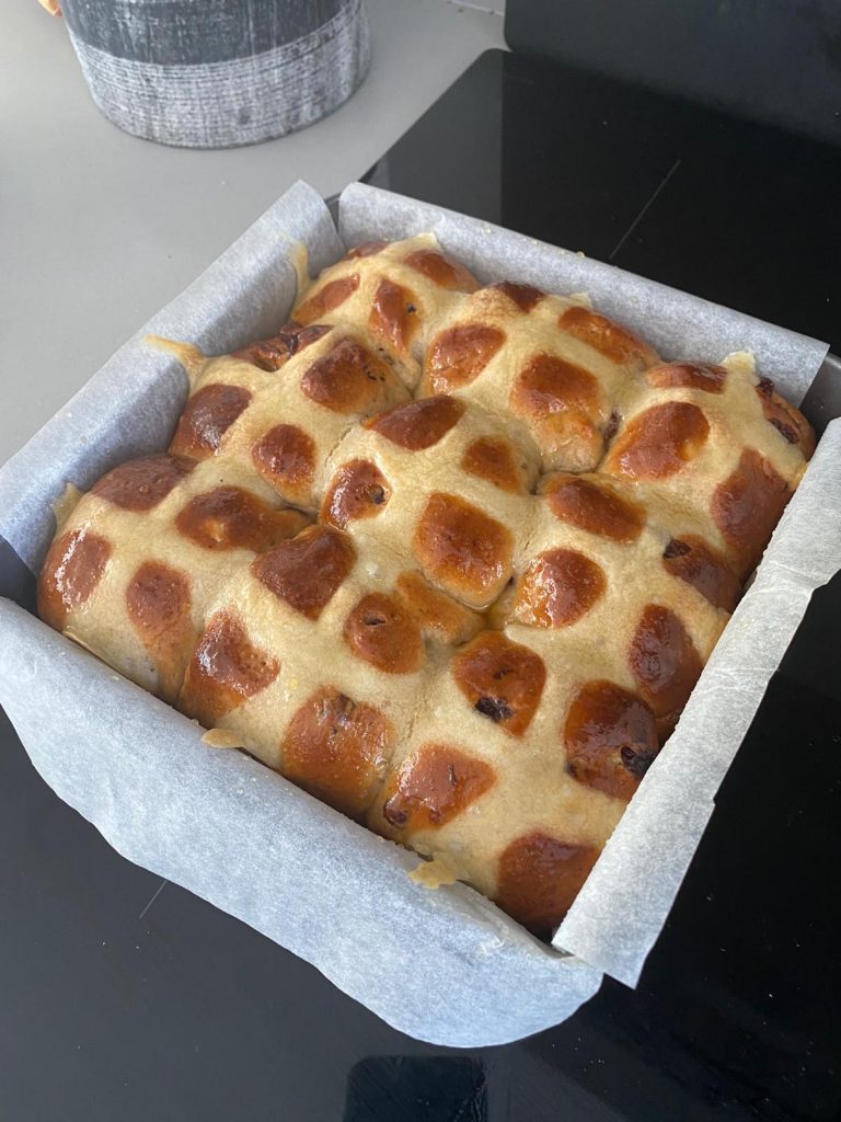 Easter hot cross buns